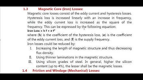 Losses, Power Flow & Efficiency of Three Phase Induction Motor