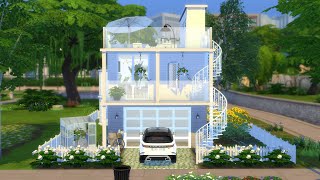 GARAGE HOUSE | The Sims 4 | CC SPEED BUILD