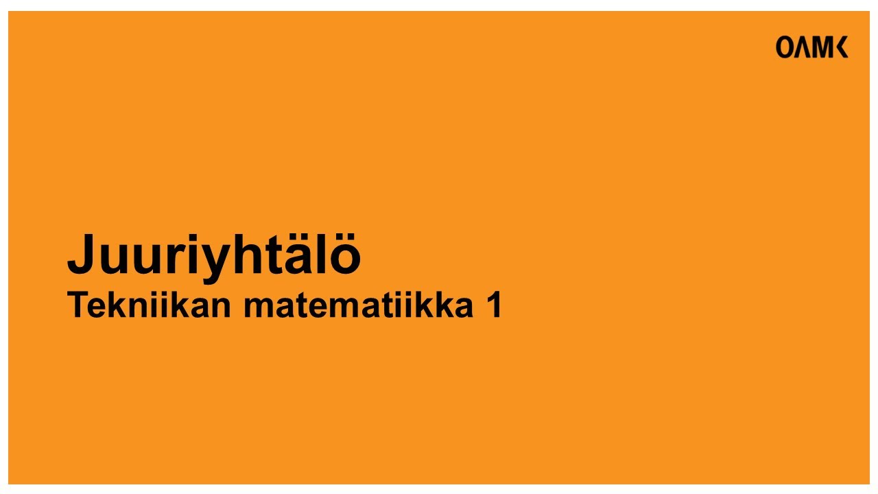 Juuriyhtälö