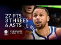 Stephen Curry 27 pts 3 threes 6 asts vs Nuggets 2022 PO G3