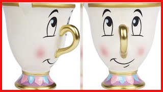 Fab Starpoint Disney Beauty And The Beast Chip Mug With D Foil Printing, Multicolor, 8 Ounces