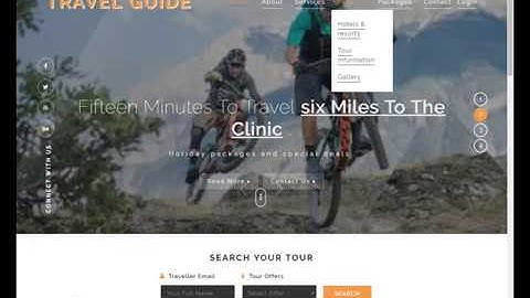 4- User Page(with template implement) of Travel guide web application on ASP.Net MVC