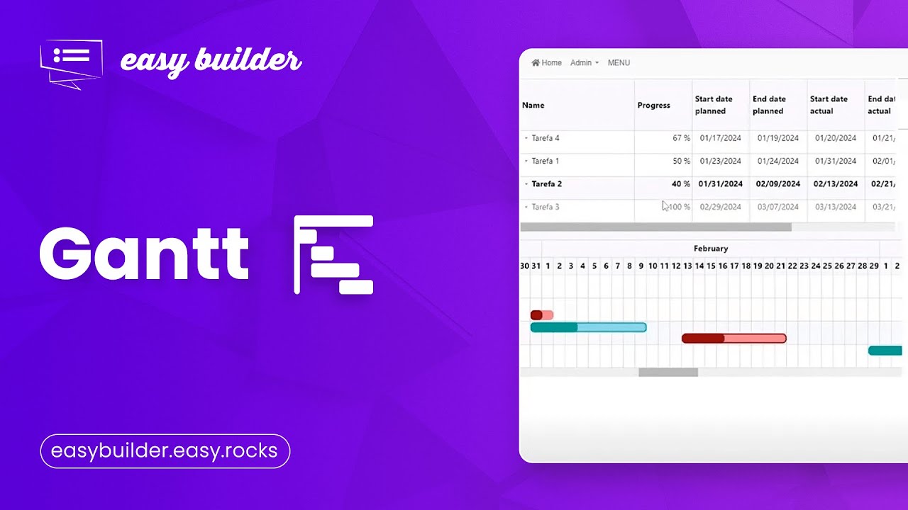 Gantt - Tutorial Easy Builder - YouTube