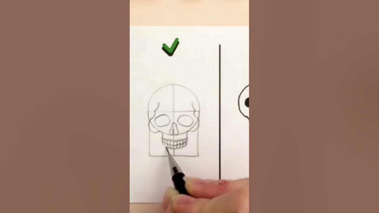 Рисовать скелет так легко🥳💀 - YouTube