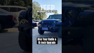 Give your Wrangler a next-gen interior. 15-inch CarPlay screen. Smarter driving. Instantly. 🚀