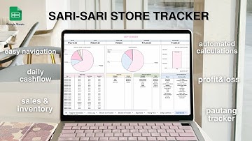 SARI-SARI Store Tracker: Sales, Inventory, Profit & Loss, Pautang, Daily Cashlflow 💰- Google Sheets