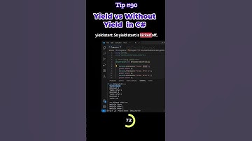 Yield vs Without Yield  in C# Tip #90