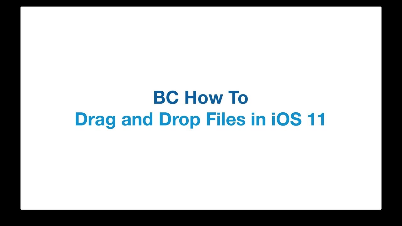 How To Drag And Drop Files And Photos To BC In IOS 11 On An IPad how-to-drag-and-drop-files-and-photos-to-bc-in-ios-11-on-an-ipad