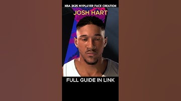*NEW*🔥 NBA 2K25 MyPlayer Face Creation  JOSH HART—Xbox Series X — PS5🔥#2kcommunity #ps5 #2k25