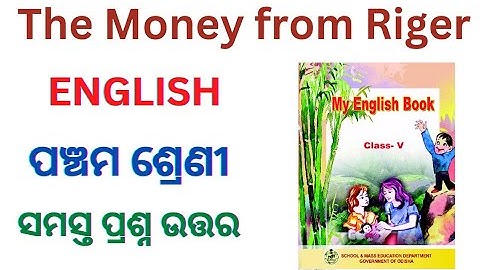 Class 5 english lesson 1 l The Monkey from Riger question answer  l class 5 English l odia medium l
