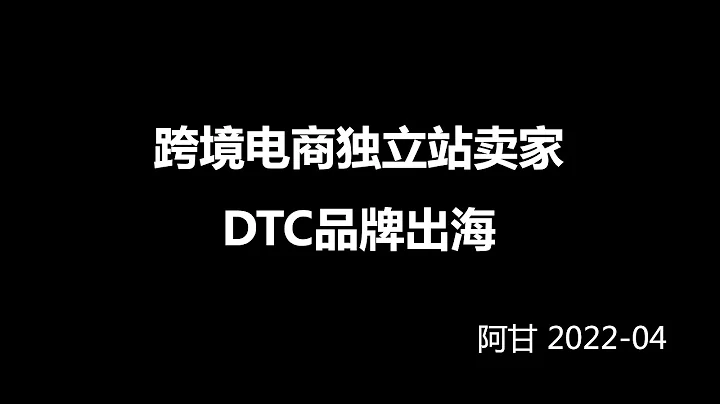 跨境电商独立站卖家DTC品牌出海-阿甘 - 天天要闻