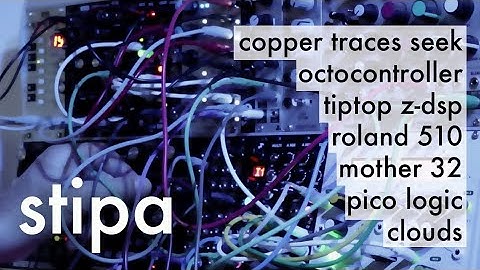 Modular self-playing patch: Z-DSP; Octocontroller; Roland 510; Mutable Instruments Clouds etc