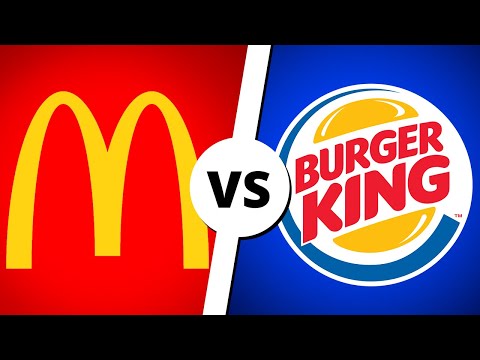 Vídeo: Diferença Entre McDonalds E Burger King