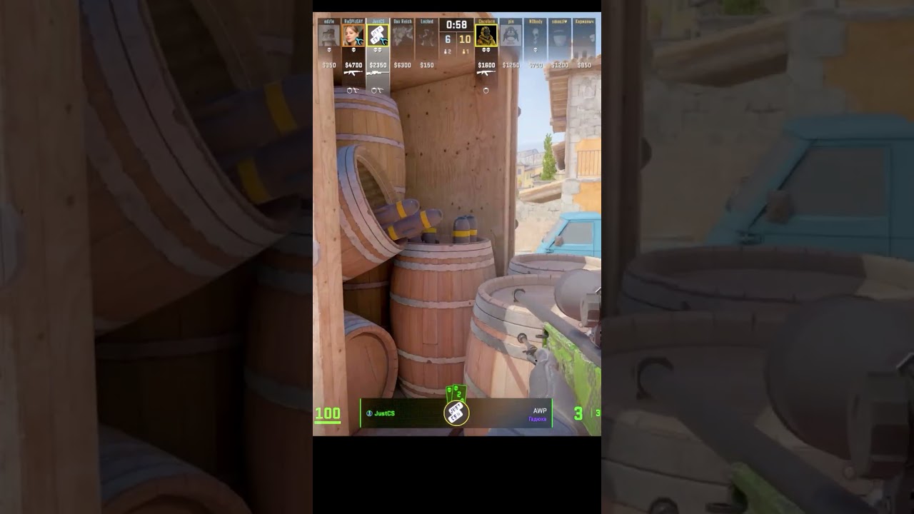 Inferno AWP skill #cs2game #cs2clutch #cs2clip