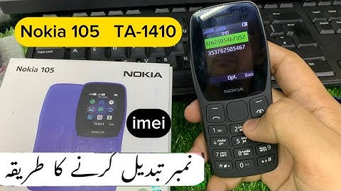 Nokia 105 Ta-1410 Imei Change Code | New Nokia 105 Imei Change Code l Nokia Ta 1410 Imei Change Code