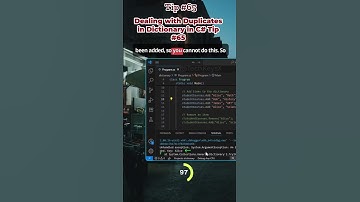 Dealing with Duplicates in Dictionary in C# Tip #65