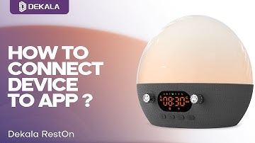 Dekala RestOn - How to connect device to App via 2.4G WiFi ?