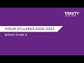 Trinity's Strings Syllabus 2020 – 2023: Violin – Grade 6