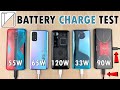 Mi 10 Ultra vs Lenovo Legion Phone vs Realme X7 Pro vs RedMagic 5S vs K30 Ultra Charging Speed Test