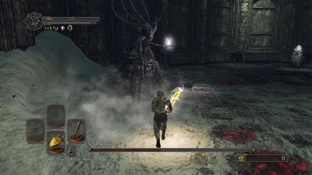 Dark Souls 2: Level 1 Deprived vs. Nashandra (No Damage)