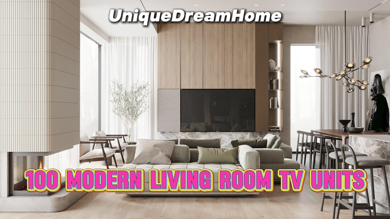 100 Modern TV Units & Wall Decorations for Living Rooms | 2025 Ideas