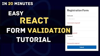 React Forms Handle & Validation Tutorial | React Sign up Form | React Hook Forms for Beginners