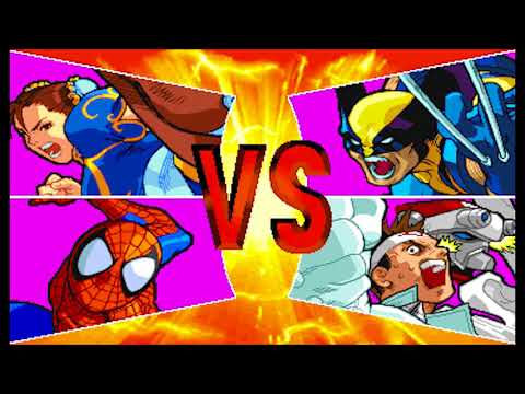 Marvel vs Capcom 1 ( Arcade ) - Chun-li / Spider-man Playthrough ( July 12, 2018 )