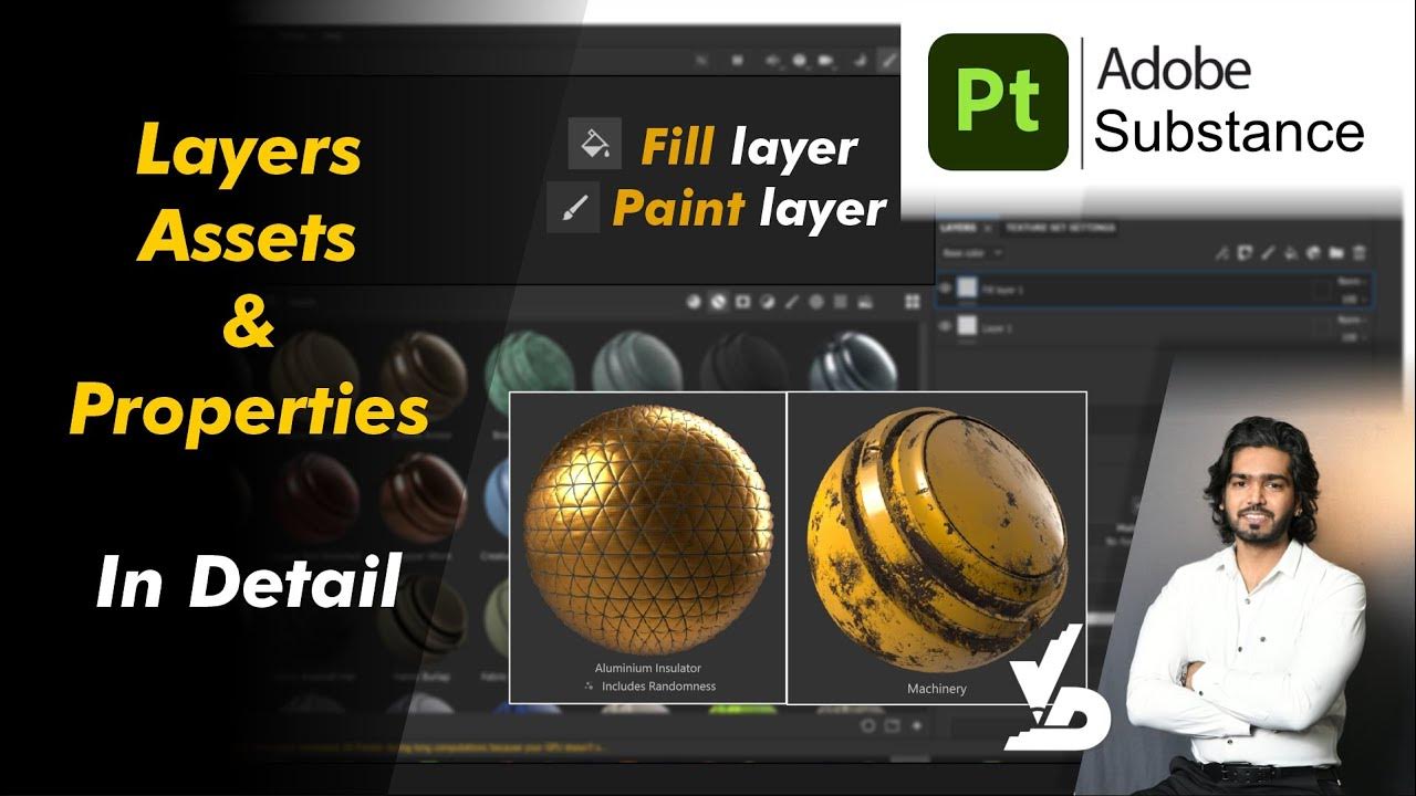 Lesson 2 Substance Painter Layers, Assets & Properties YouTube