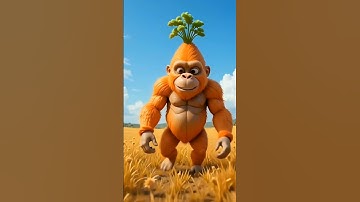 Incredible fusion of gorilla and carrot #hybrid #hybridanimals #fusion #aifusion #ai #foryou #fyp
