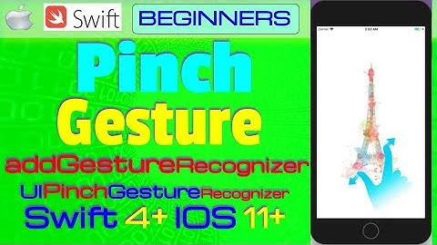 IOS 11+, Swift 4+, Beginners, Tutorial : Pinch Gesture Tutorial   ( UIPinchGestureRecognizer )