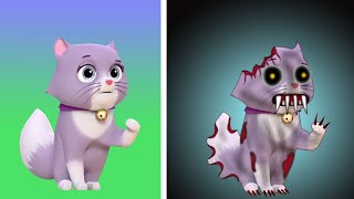 PAW PATROL Callie Characters as HORROR VERSION IN LIFE