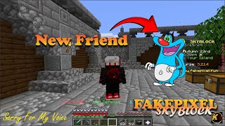 I Found A New Friend In Fakepixel Skyblock...