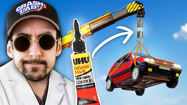 SOULEVER UNE VOITURE AVEC DE LA COLLE SUPERFORTE ? C'est possible ?