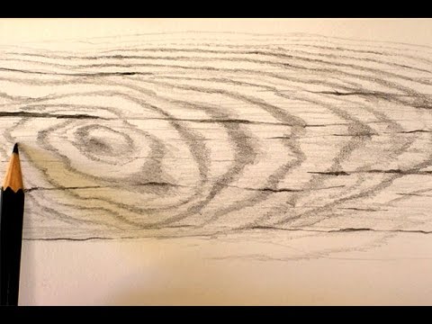 Comment dessiner du bois - texture au crayon