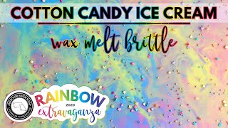Cotton Candy Ice Cream Wax Melt Brittle | RAINBOW EXTRAVAGANZA 2020 | MO River Soap