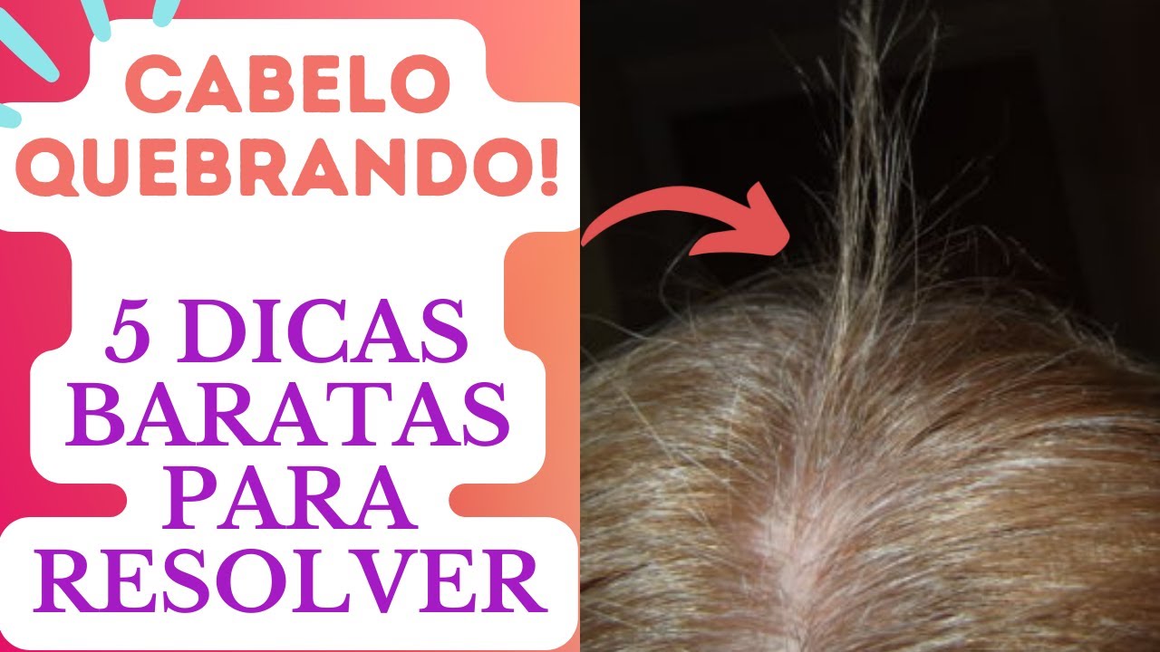 5 dicas BARATAS para o seu CABELO parar de QUEBRAR! 😱💸