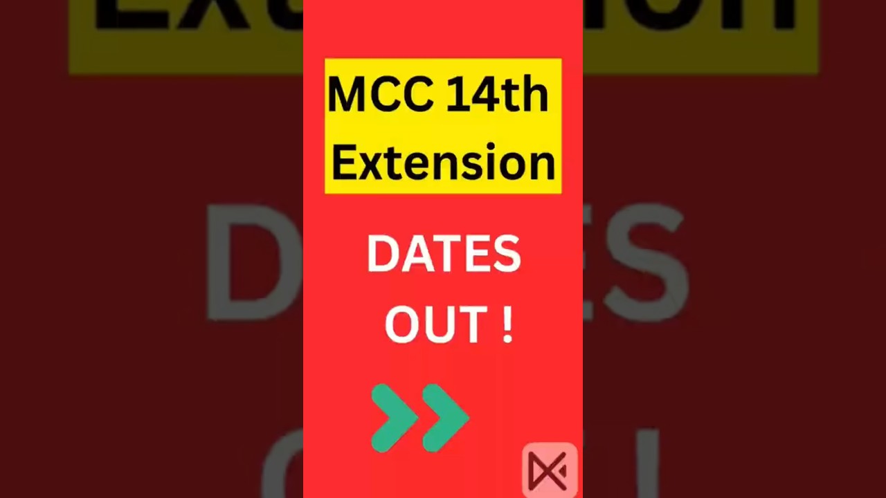 ⚠️ MCC Big Update: Extension for Round-2… Impact of cut off 😱🩺