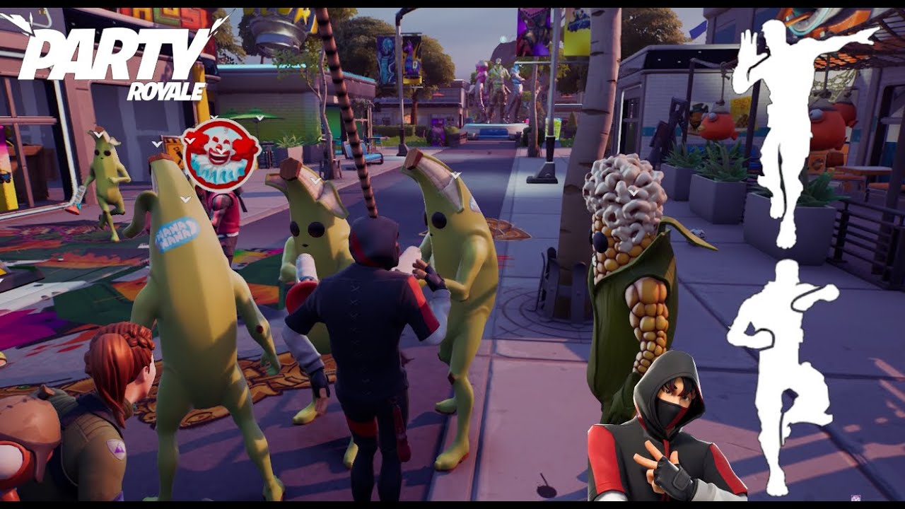 Ikonik Flexing RARE Emotes In Party Royale (JitterBug, Scenario & More)