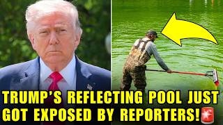 🚨Reporters Just BURST OUT LAUGHING At Trump's REFLECTING POOL!