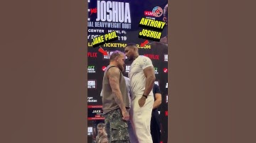 The difference in size between Jake Paul and Anthony Joshua is insane 😳 #boxing