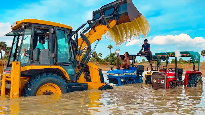 Washing My Tractors and Vehicles in Dam | JCB 3DX | Tata Truck | Mahindra Arjun 605 | Swaraj 744 Fe