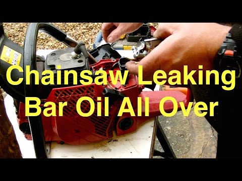 Video: Vim li cas kuv chainsaw leaking chain oil?