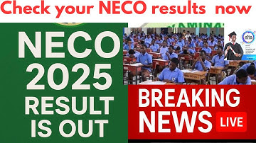 NECO 2025 results released,,check and print your results now ,never use your phone to ✅ check result
