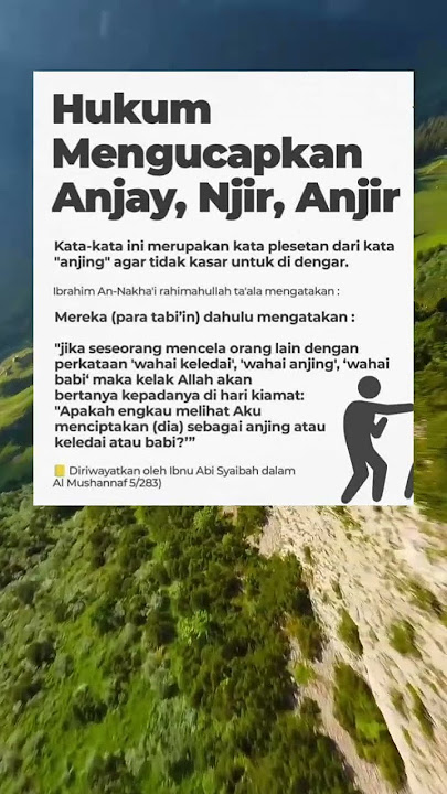 Hukum kata anjay, njir dan anjir #kajianislam #pendosahijrah #quotes #lenteradoa #motivasidiri #fyp