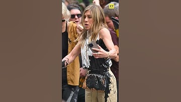 Thumbnail of Jennifer Aniston gets oil thrown on her while filming 'The Morning Show' #shorts