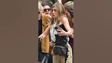 Jennifer Aniston Gets Oil Thrown On Her While Filming The Morning Show Shorts 