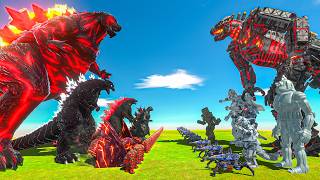 Dark Godzilla Earth team vs Evolved Godzilla team vs Mechagodzilla team - ARBS screenshot 4