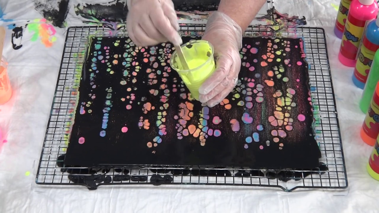 #23 - Fluro swipe with thick paint - YouTube