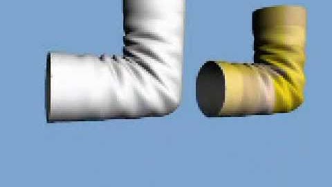 Bending buckling (geometric modeling of folds and wrinkles, 2005)