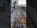 ヤマダ金属商会社員通勤専用鉄道の建設工事試運転風景